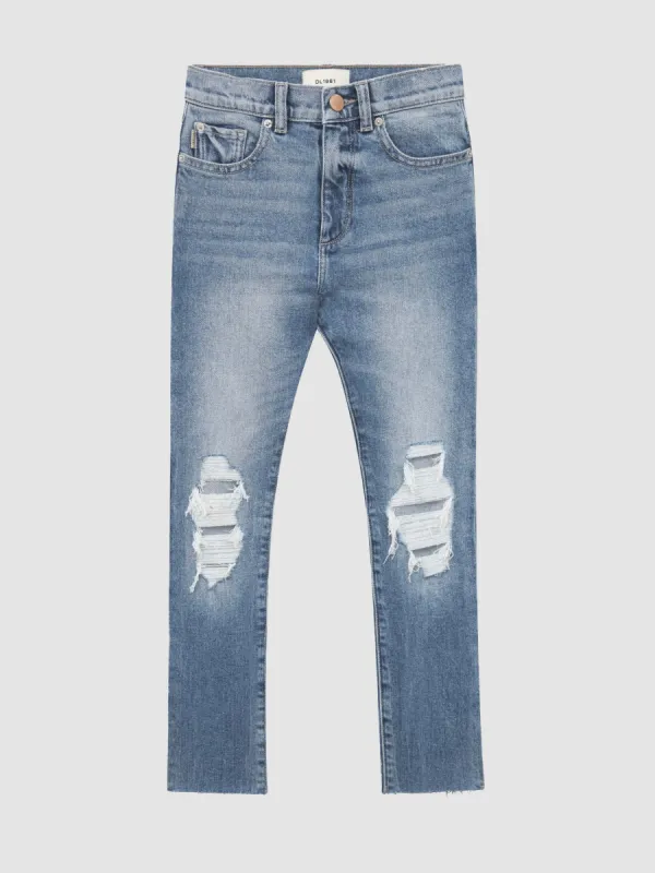 Emie Straight High Rise Jeans | Driggs Distressed made by DL1961