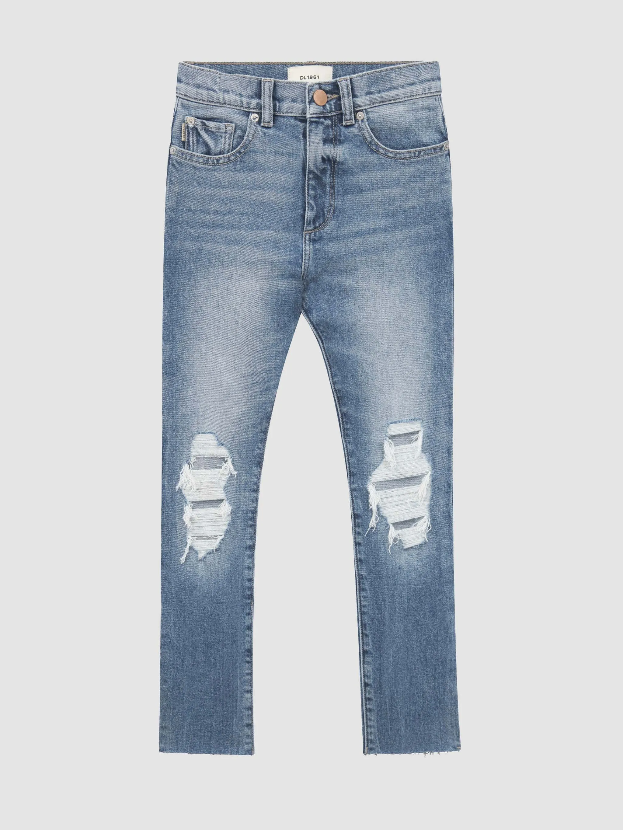 Emie Straight High Rise Jeans | Driggs Distressed sold by DL1961