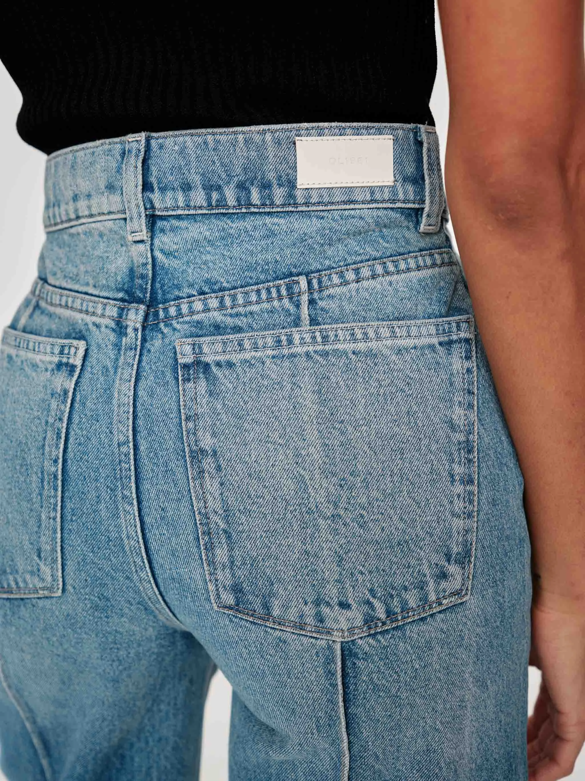 Hepburn Wide Leg High Rise 32" Jeans | Springdale Cuffed sold by DL1961 product image thumbnail 5
