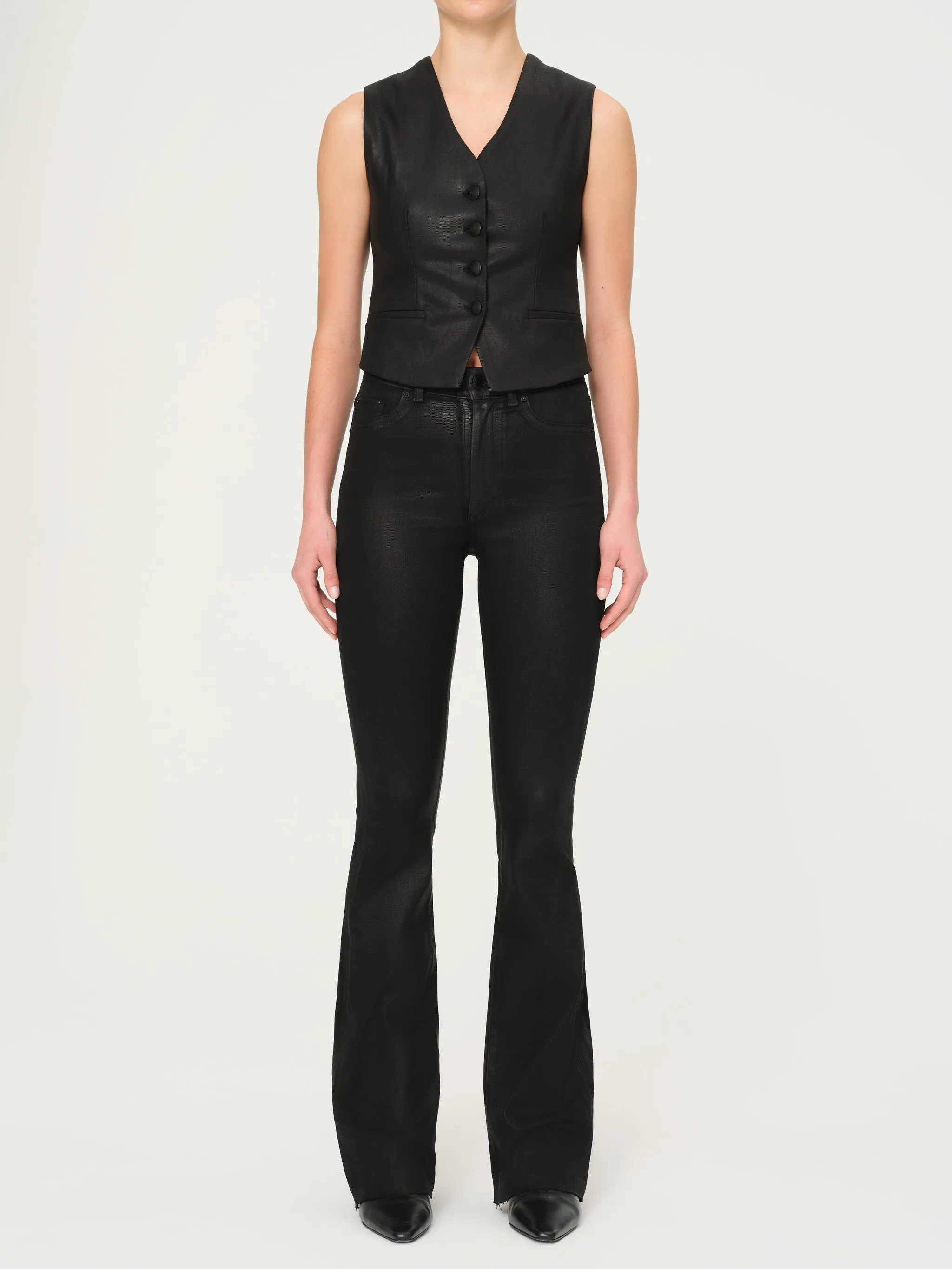 Tailored Vest | Black Coated sold by DL1961 product image thumbnail 5