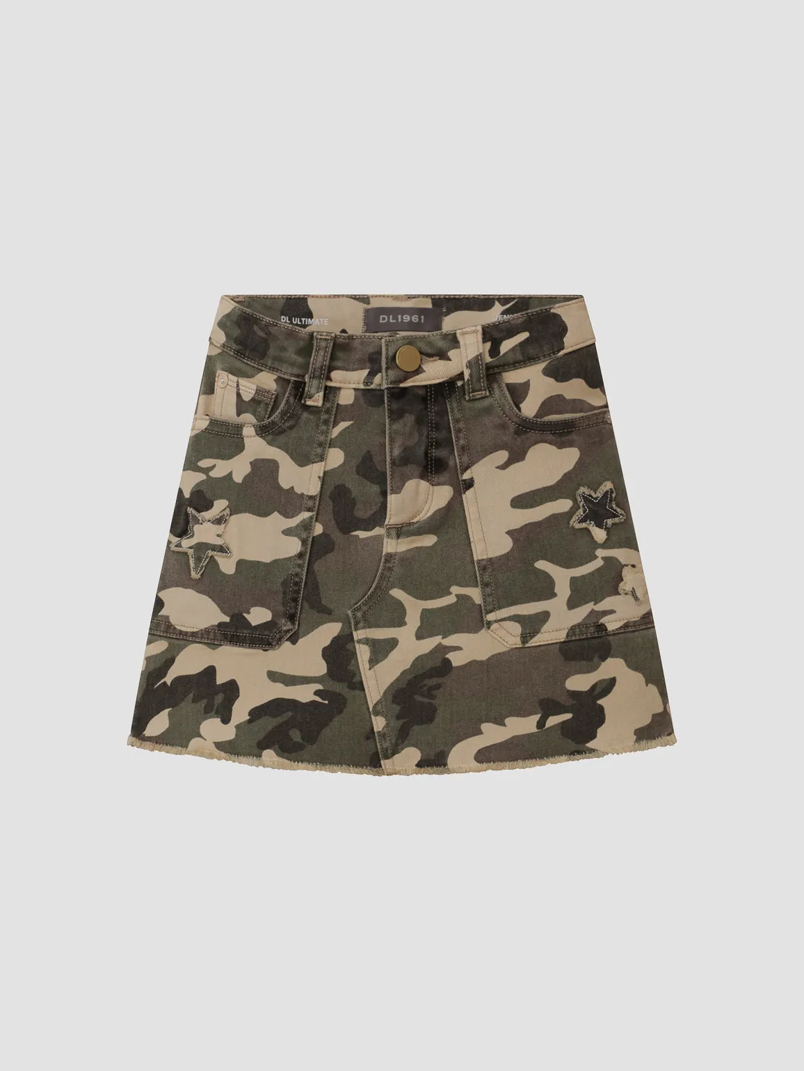 Jenny Mini Jean Skirt | Star Camo sold by DL1961