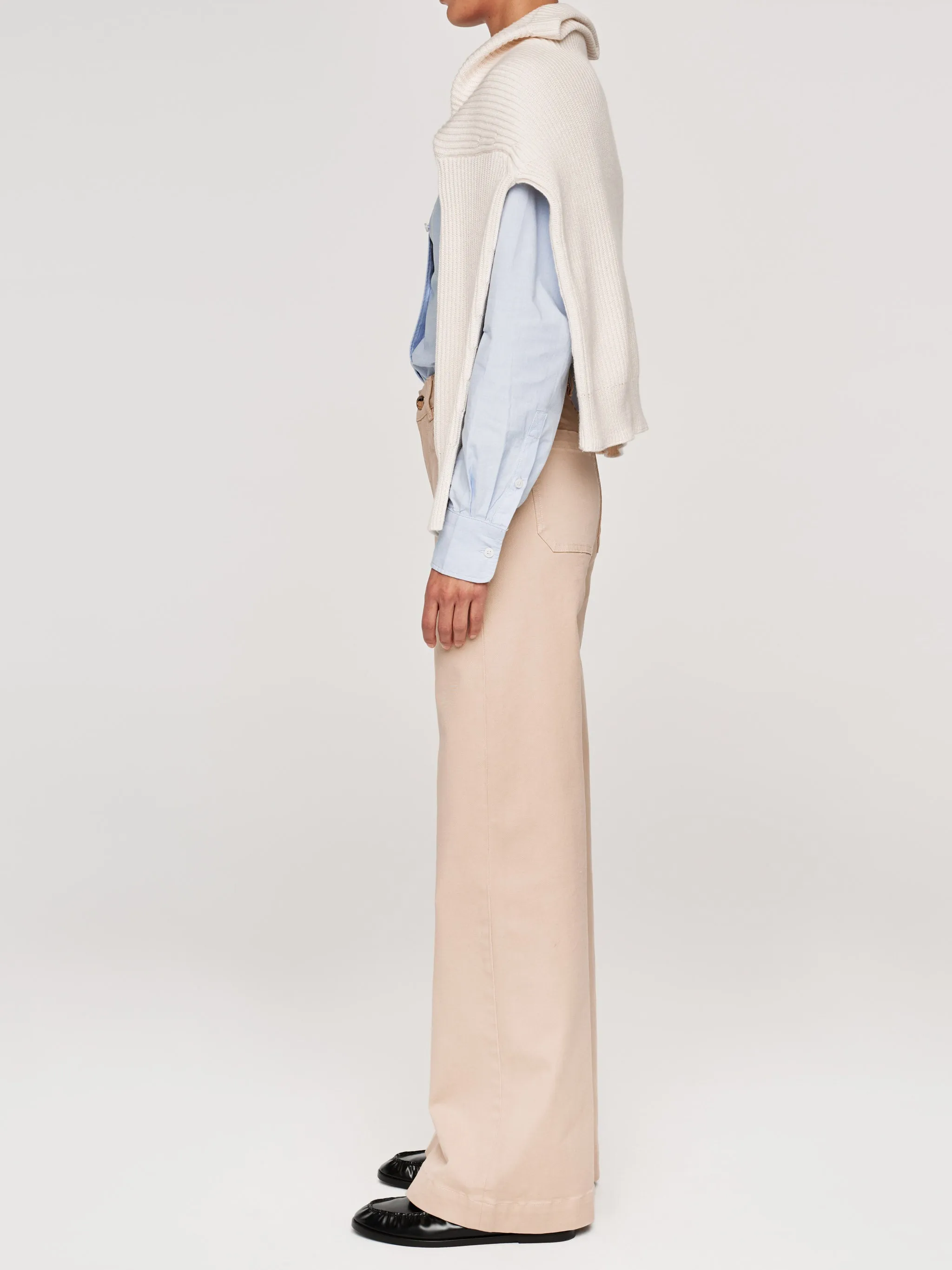 Hepburn Wide Leg High Rise 32" Jeans | Chardonnay sold by DL1961 product image thumbnail 2