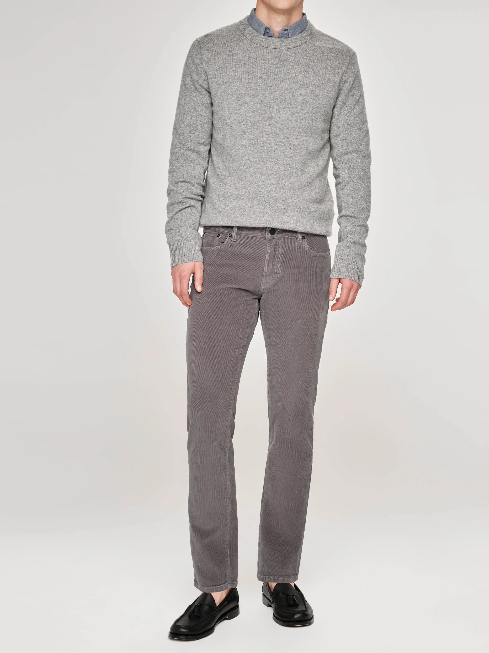 Nick Slim Pants | Shark Grey Corduroy sold by DL1961