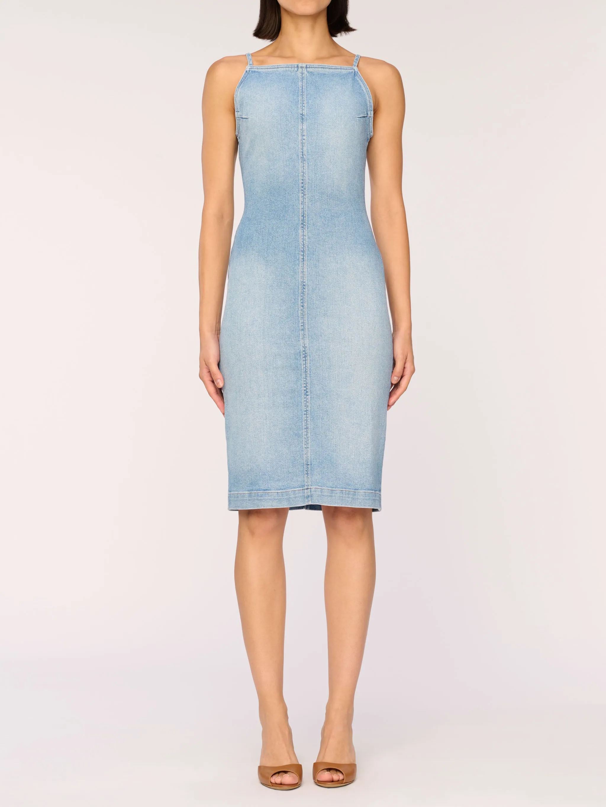 Esme Denim Apron Dress | Fountain sold by DL1961