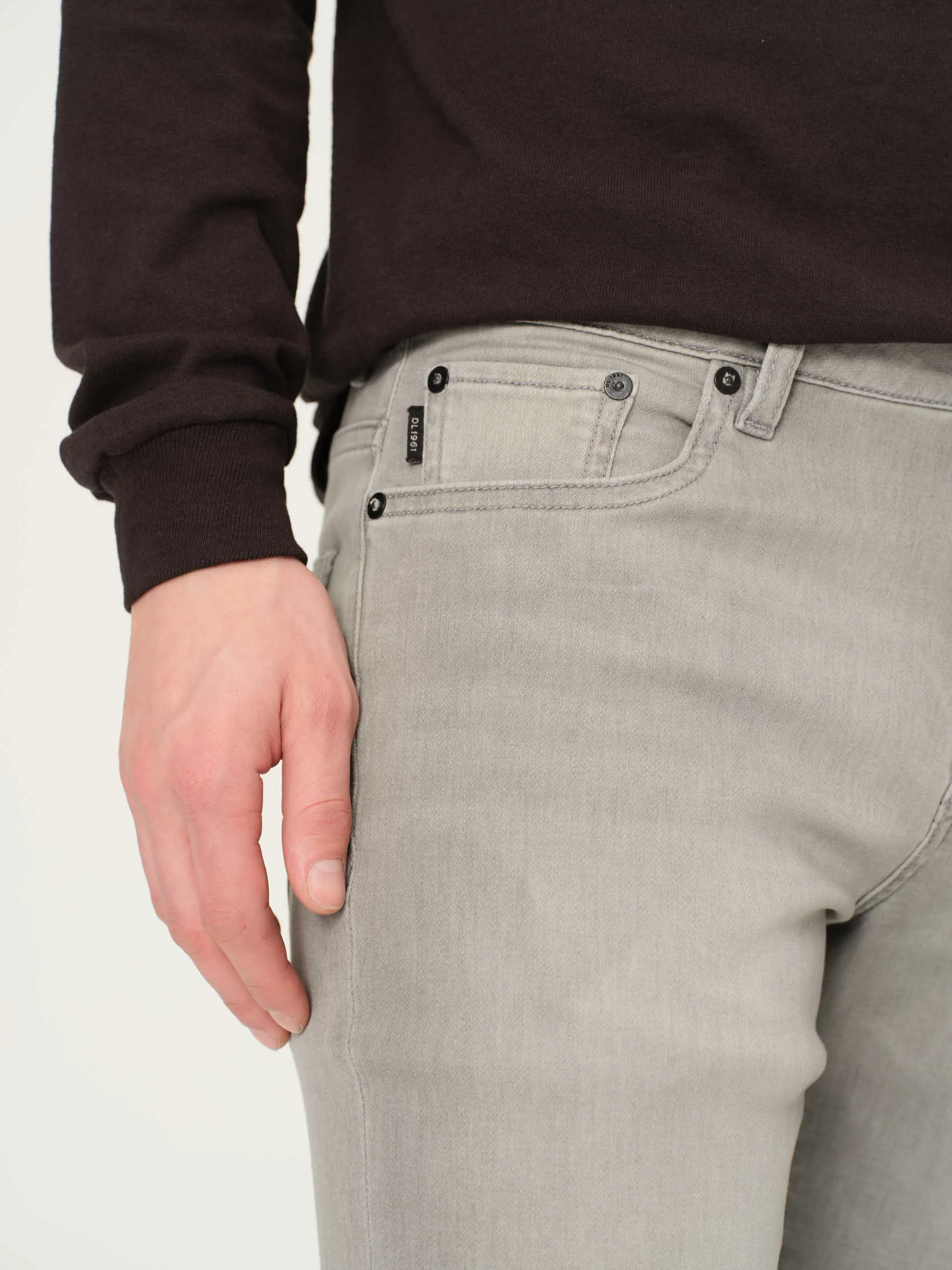 Nick Slim Jeans | Washed Grey Knit sold by DL1961 product image thumbnail 5