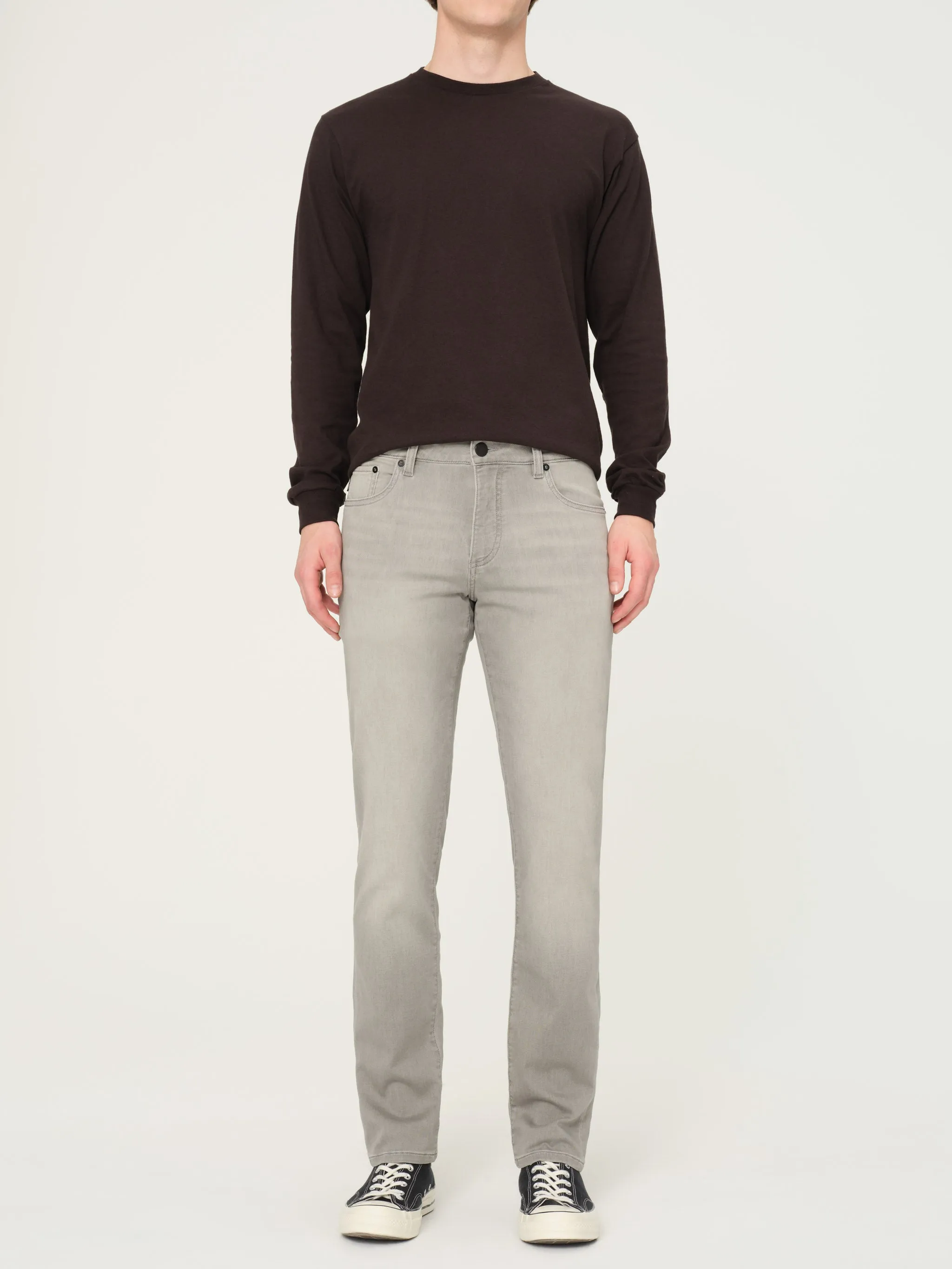 Nick Slim Jeans | Washed Grey Knit sold by DL1961