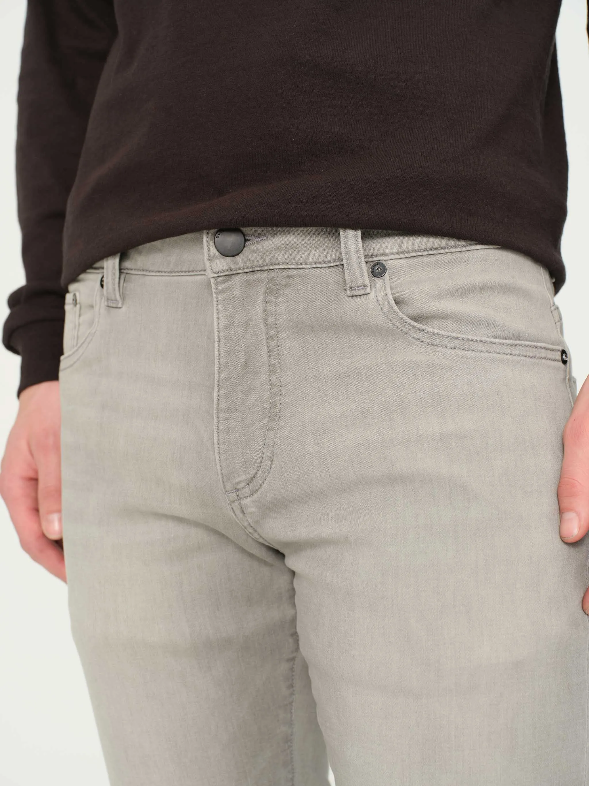 Nick Slim Jeans | Washed Grey Knit sold by DL1961 product image thumbnail 4