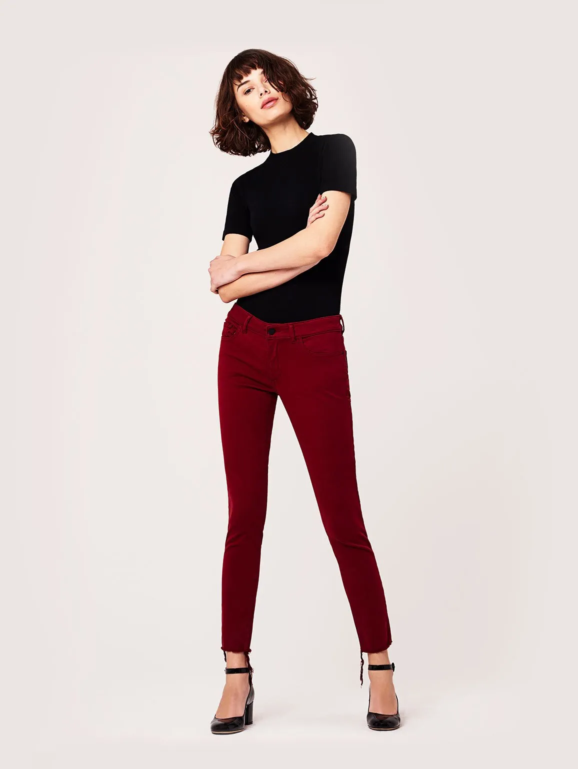Emma Low Rise Skinny | Rhubarb sold by DL1961