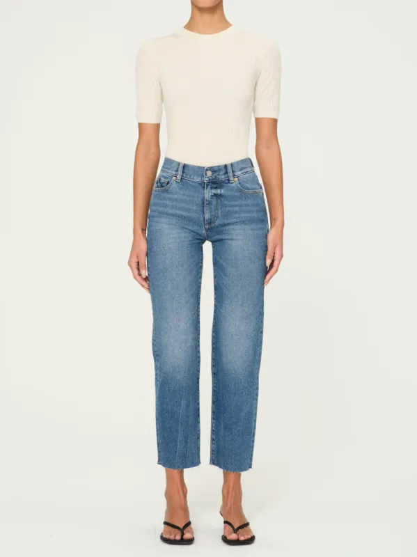 Mara Straight Relaxed Leg Mid Rise Instasculpt  27" Jeans | Driggs sold by DL1961