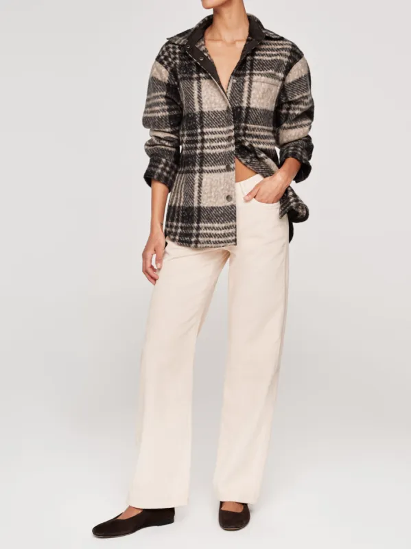 Faye Shirt | Fuzzy Plaid sold by DL1961