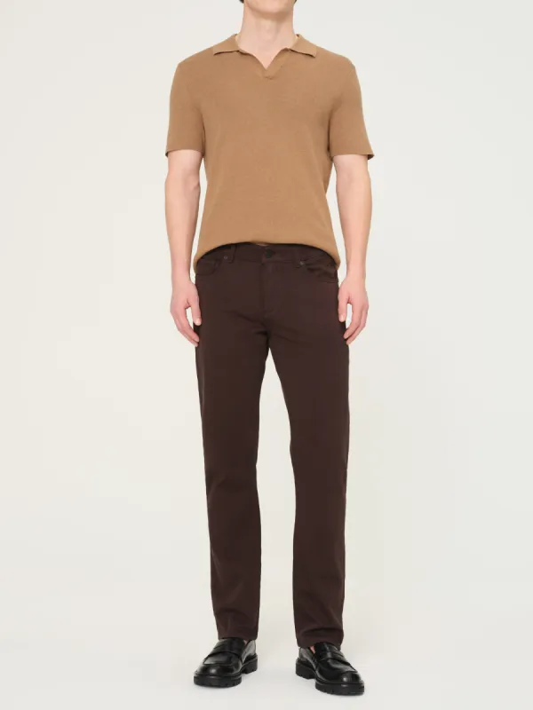 Russell Slim Straight Jeans | Anthracite (Brown) sold by DL1961