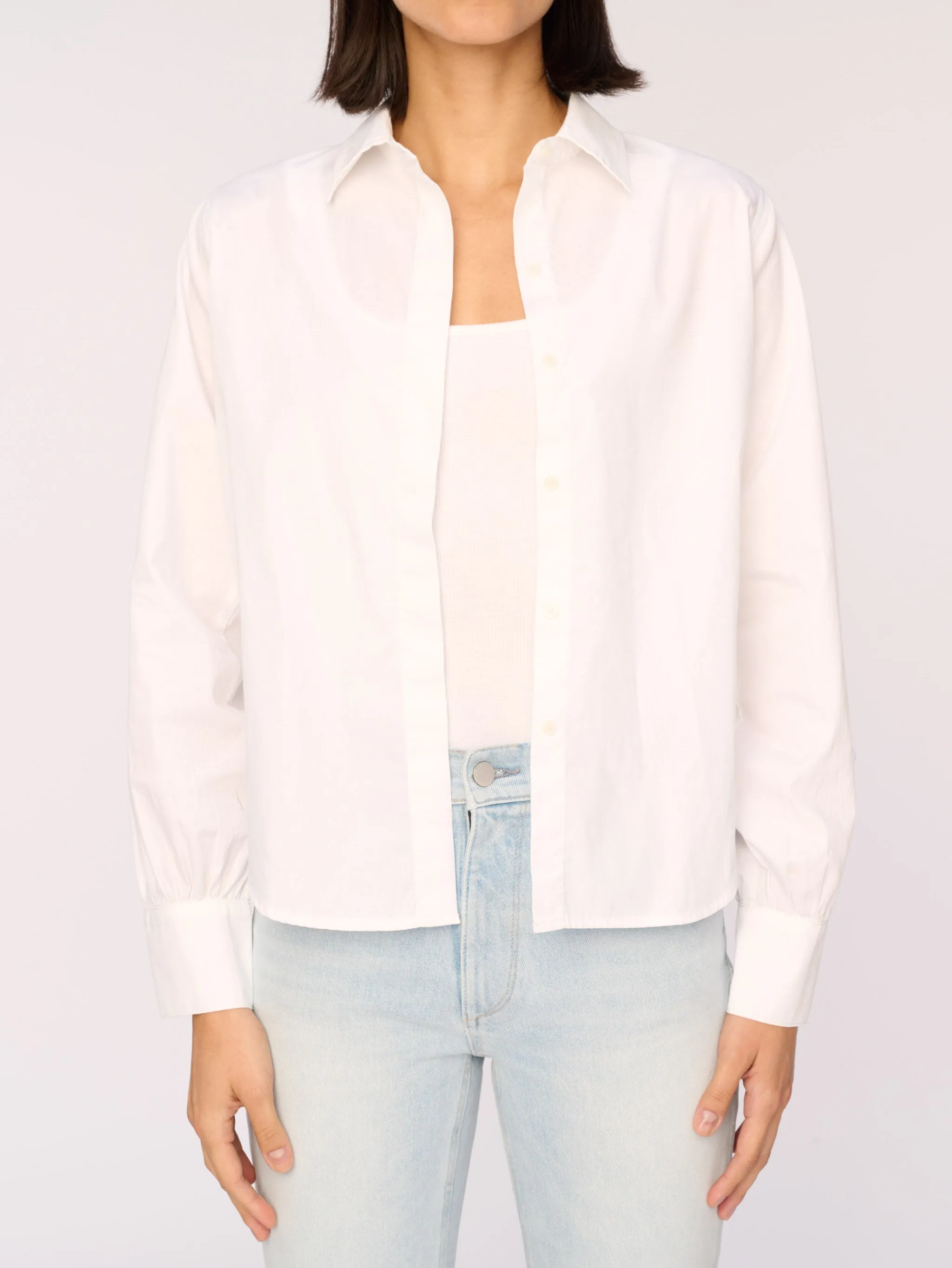 Simone Top | White Poplin sold by DL1961