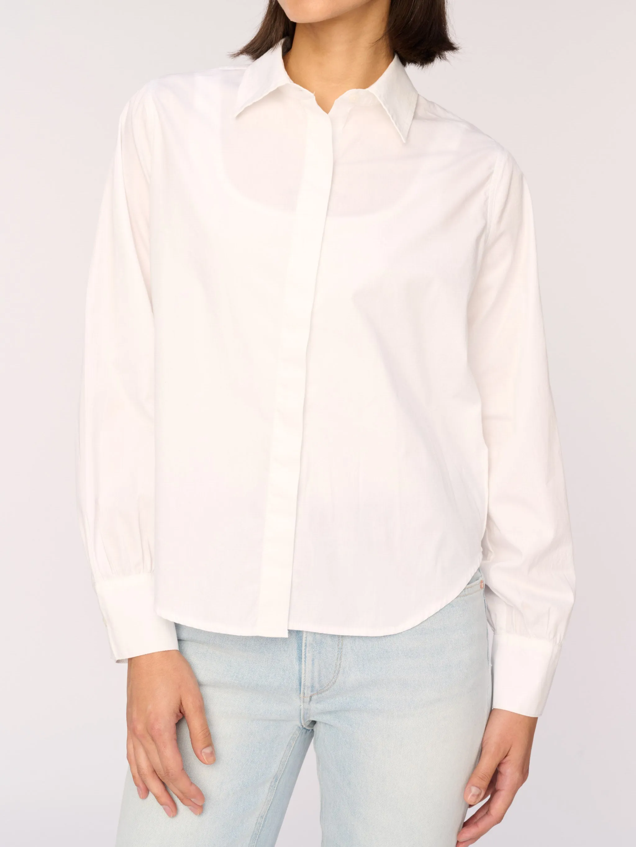Simone Top | White Poplin sold by DL1961 product image thumbnail 4