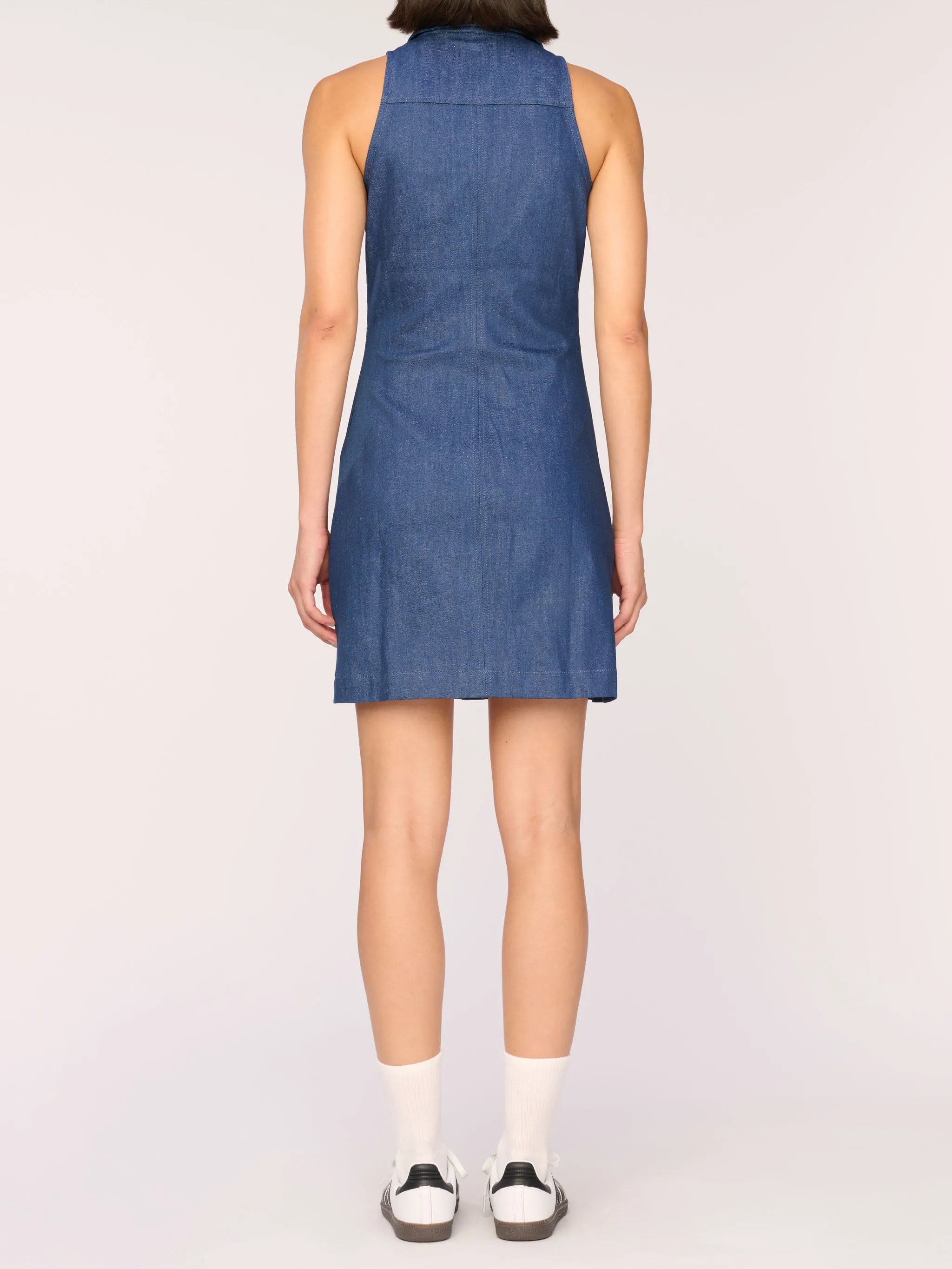 Payton Denim Dress Mini | Bright Mid sold by DL1961 product image thumbnail 4