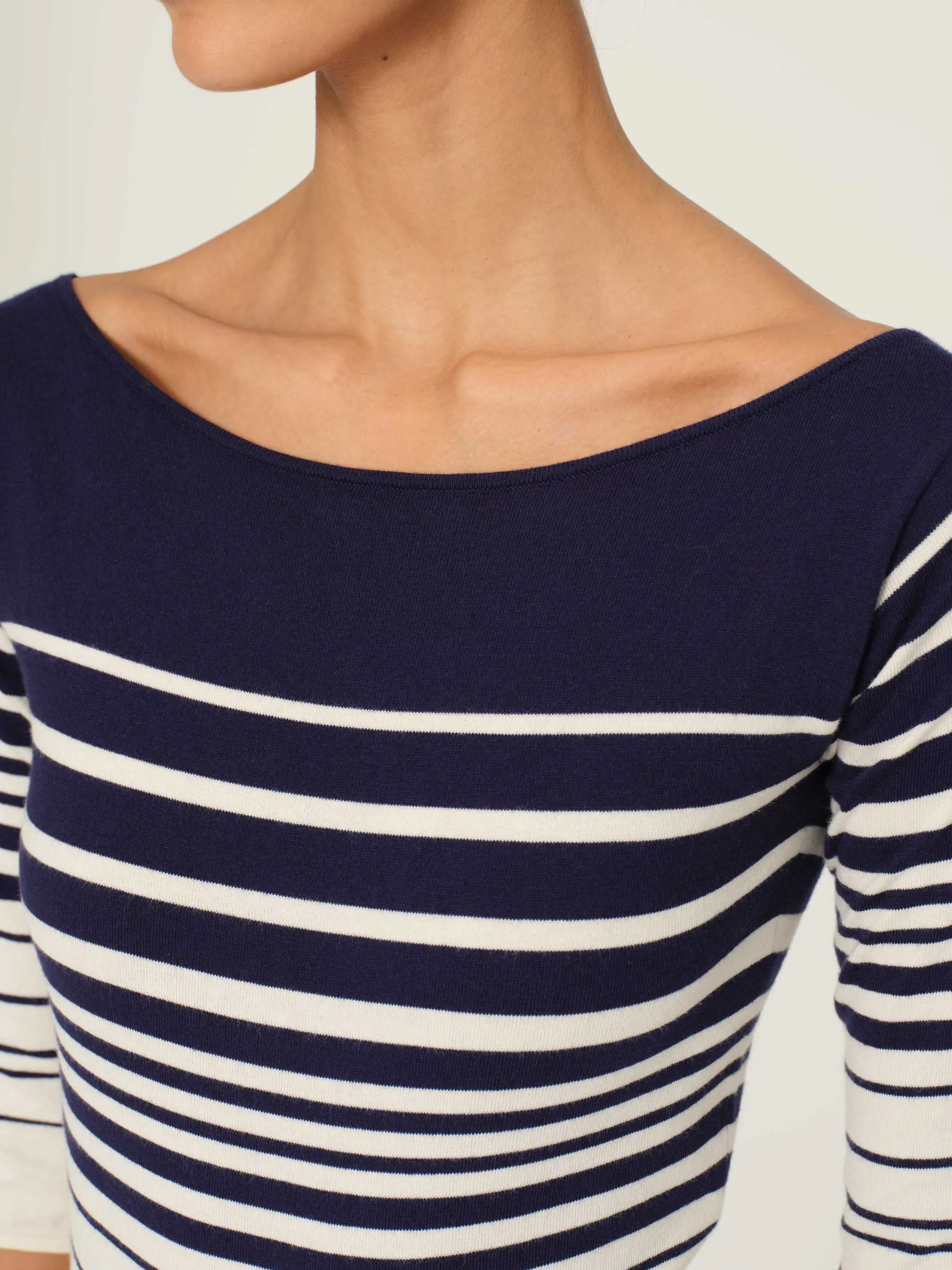 Boatneck Top | Marine Stripe sold by DL1961 product image thumbnail 5