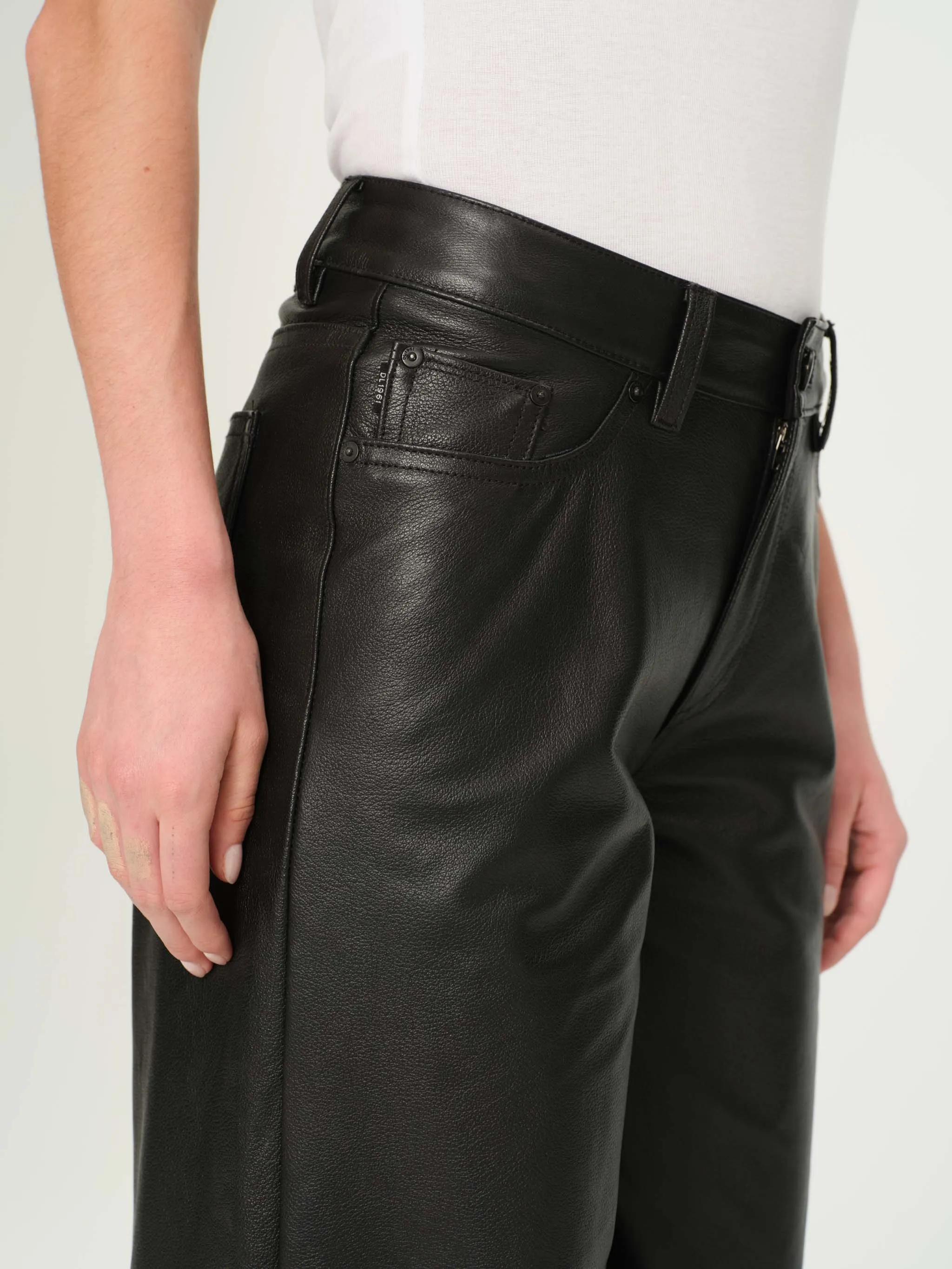 Zoie Wide Leg Relaxed 32" Pants | Obsidian sold by DL1961 product image thumbnail 5