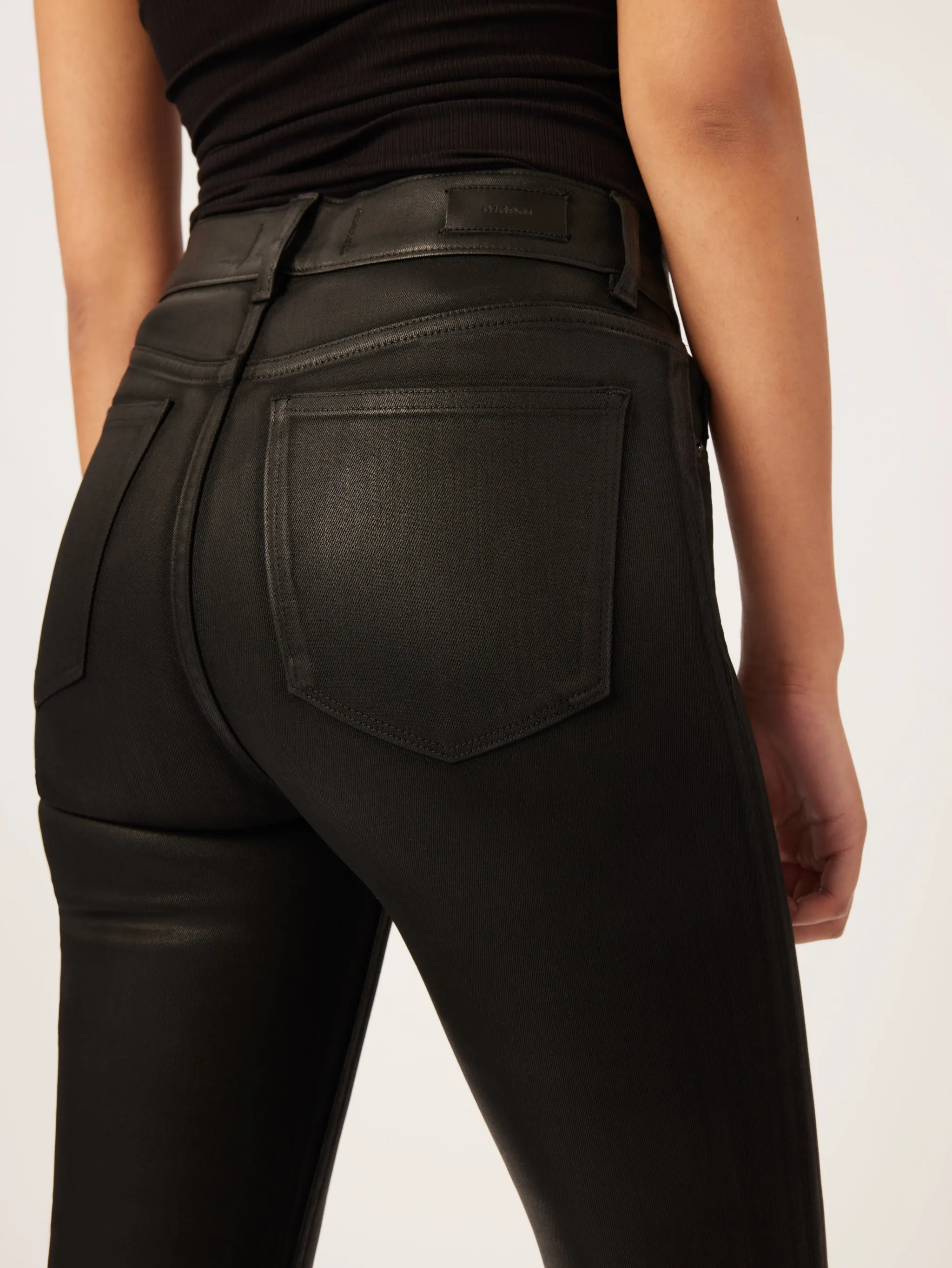 Mara Instasculpt Straight Jeans | Black Coated sold by DL1961 product image thumbnail 5