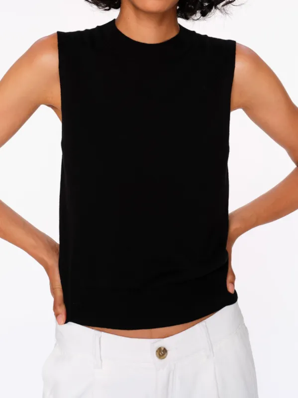Sleeveless Crewneck | Black sold by DL1961