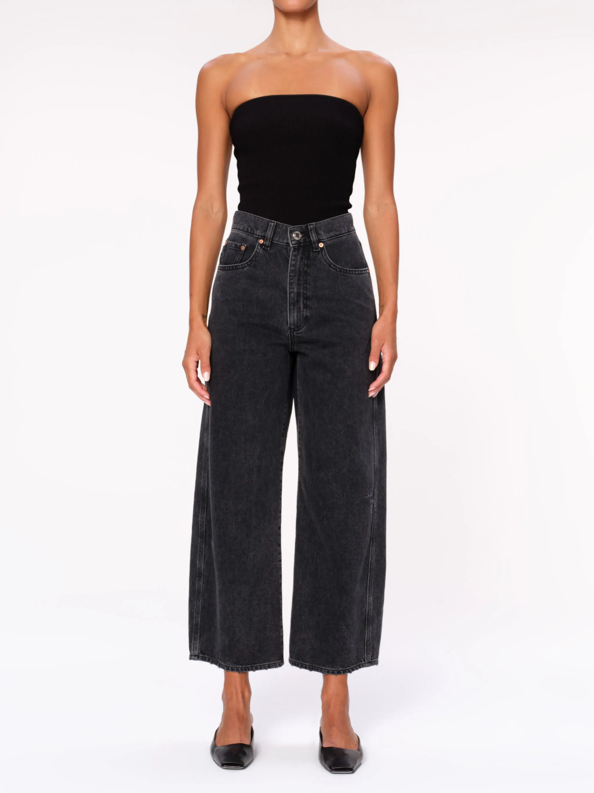 Taylor Relaxed Barrel Ultra High Rise 27" Jeans | Nightshade sold by DL1961