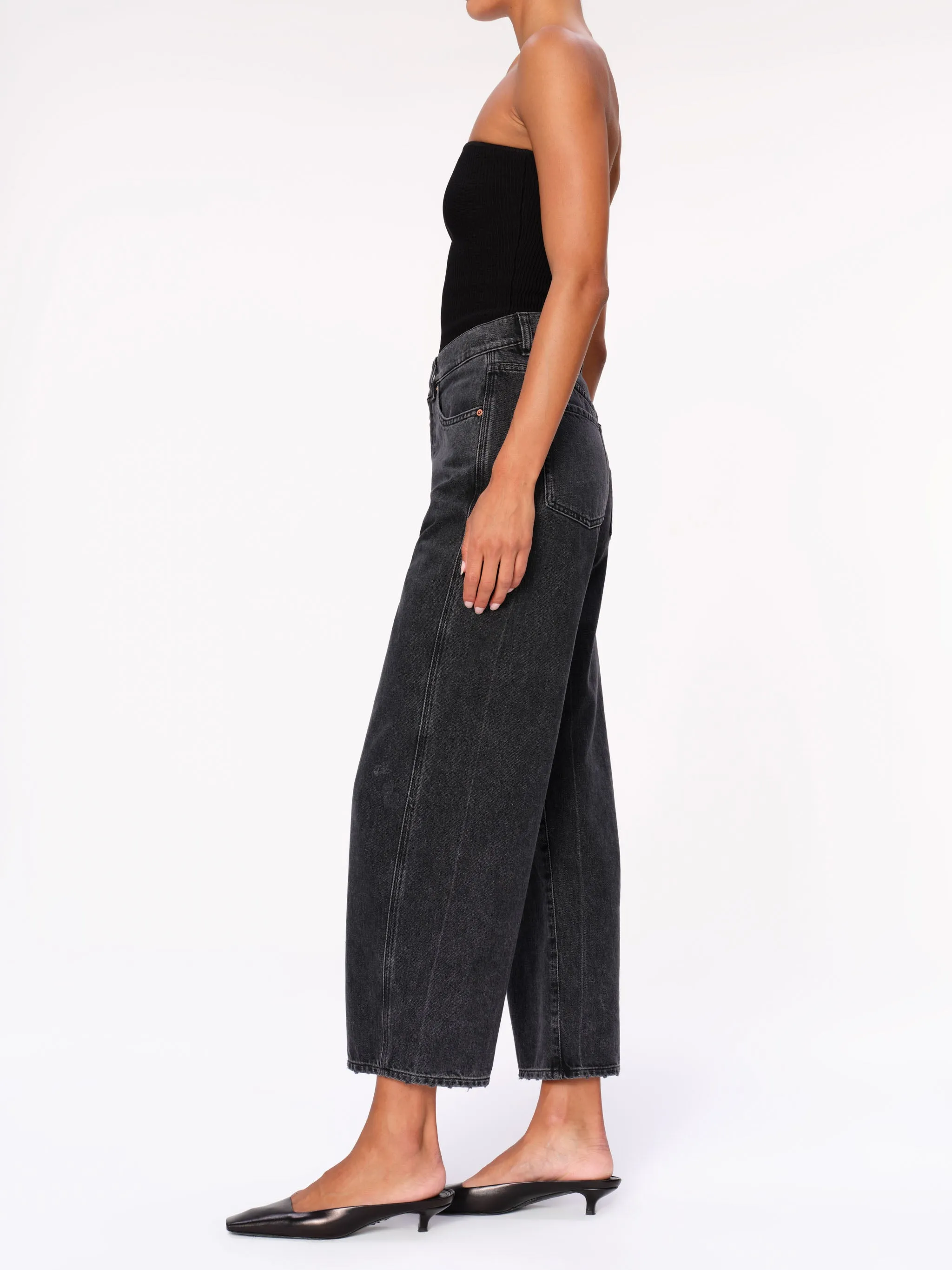 Taylor Relaxed Barrel Ultra High Rise 27" Jeans | Nightshade sold by DL1961 product image thumbnail 2