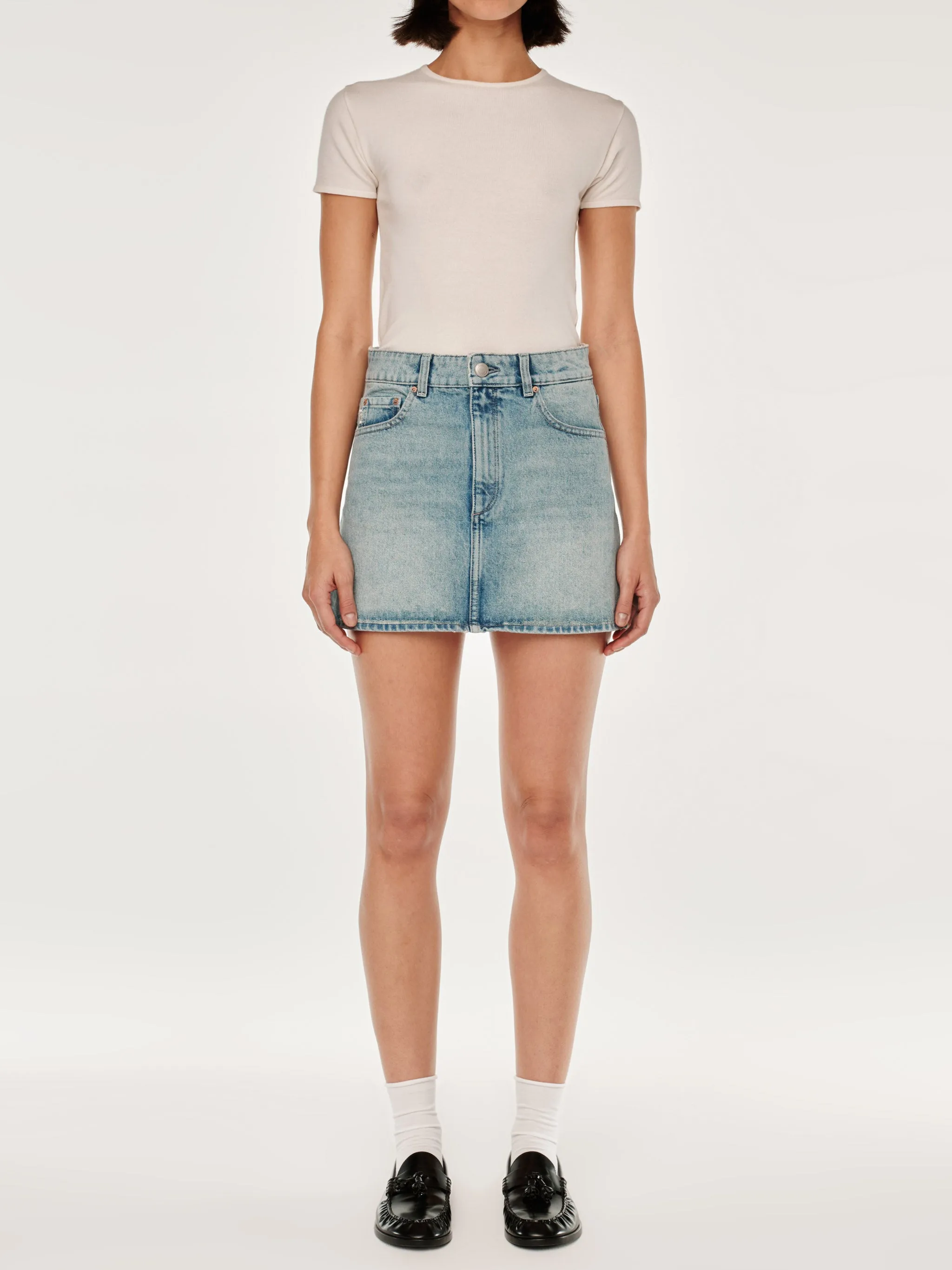 Alma Denim Skirt Mini | Daydream sold by DL1961 product image thumbnail 2