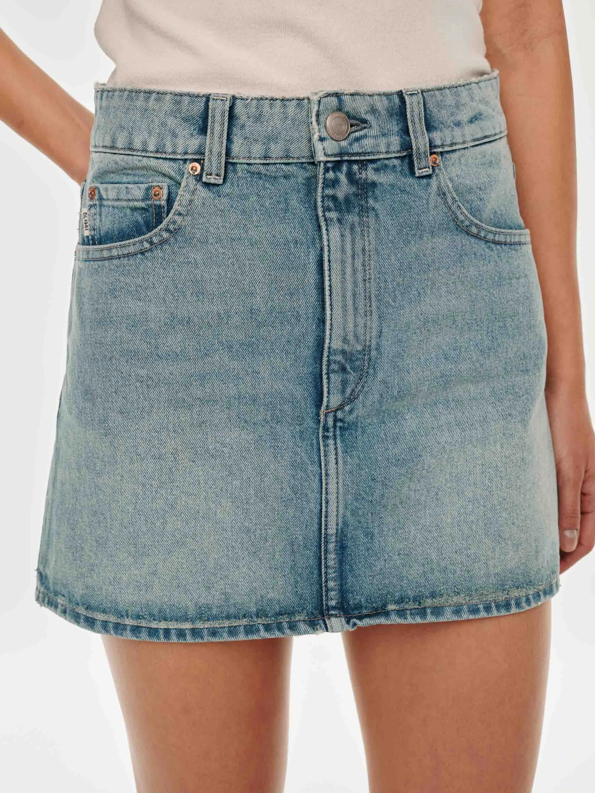Alma Denim Skirt Mini | Daydream sold by DL1961 product image thumbnail 5