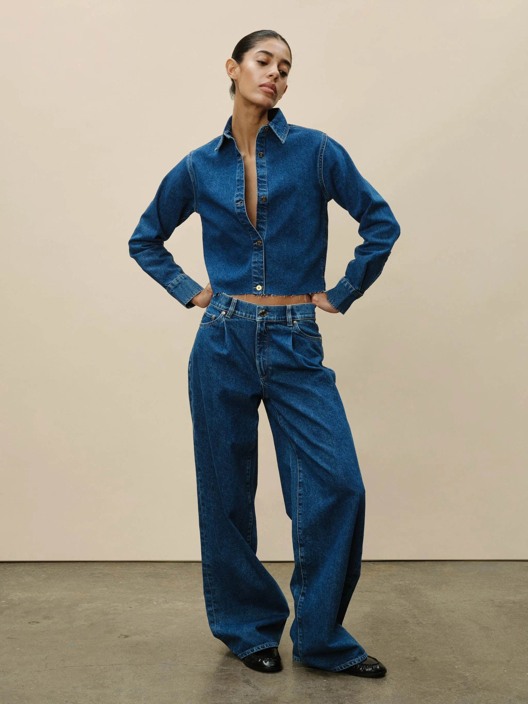 Isabel Wide Leg 31.5" Jeans | North Beach sold by DL1961