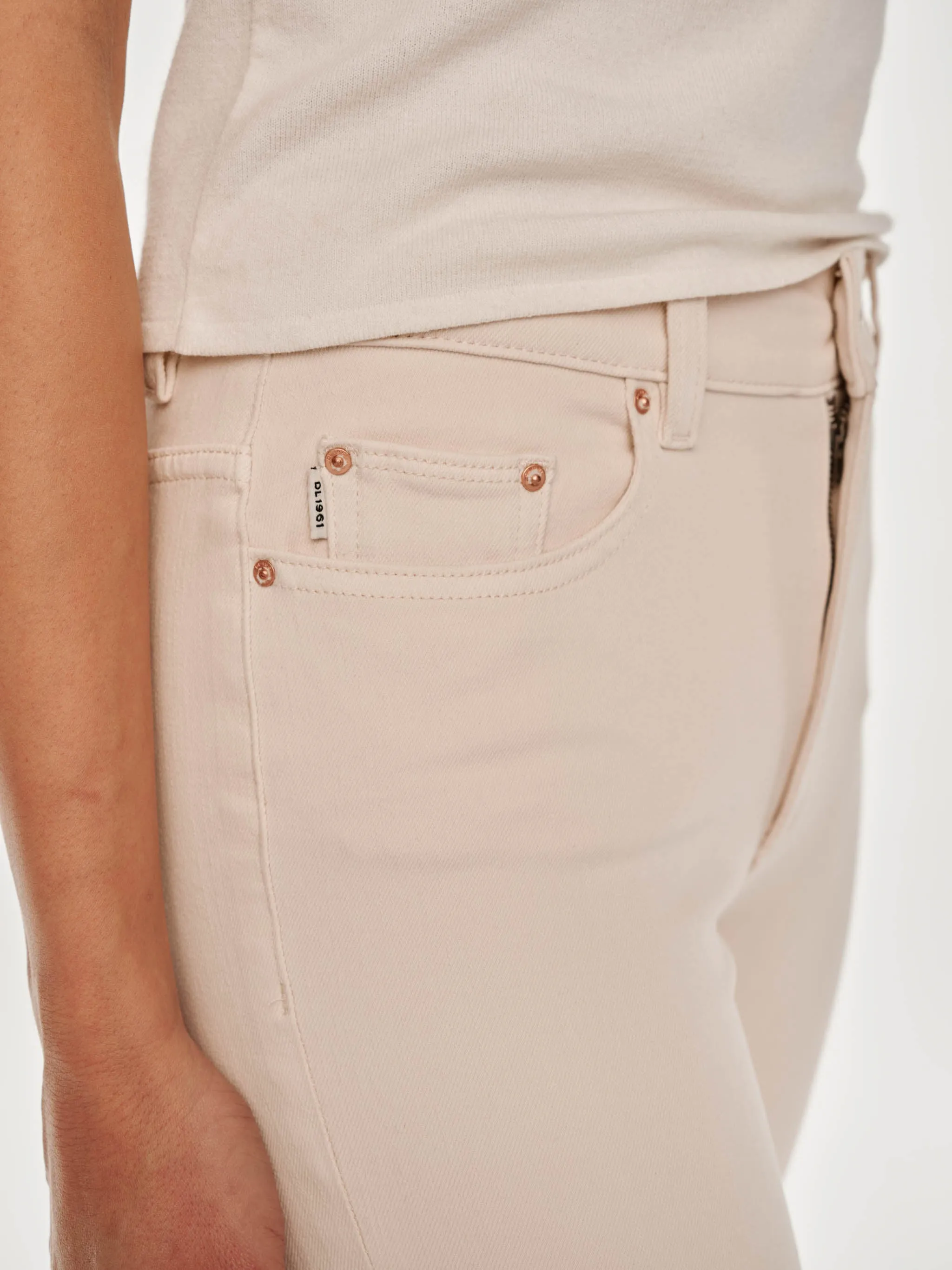 Bridget Boot High Rise Instasculpt™ 33" Jeans | Flax sold by DL1961 product image thumbnail 4