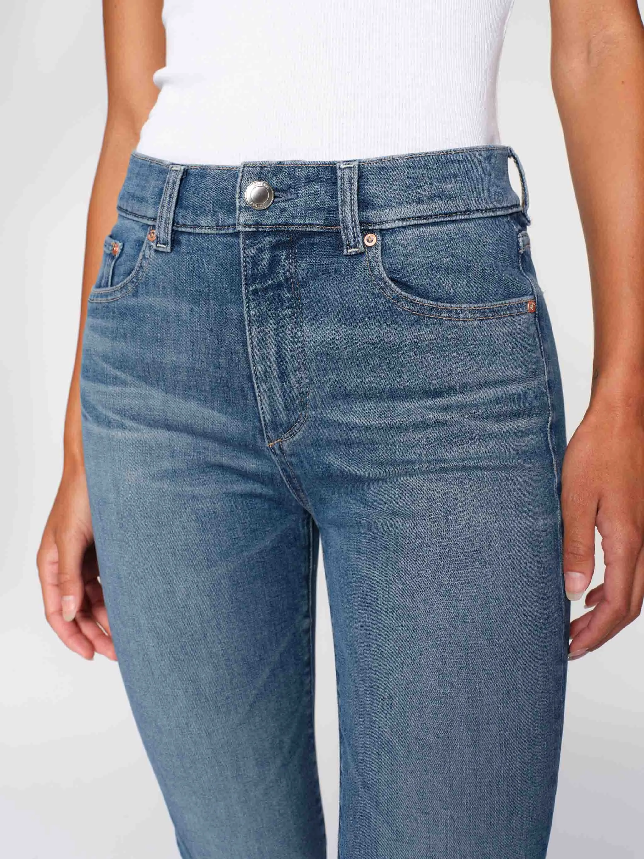 Mara Straight Mid Rise Instasculpt™ Ankle Jeans | Ocean City sold by DL1961 product image thumbnail 5