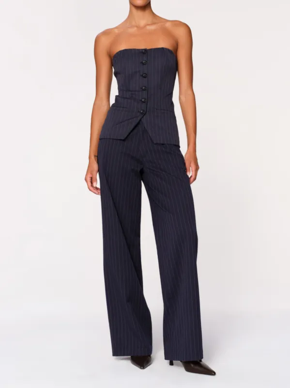 Zoie Wide Leg Relaxed 32" Pants | Pinstripe sold by DL1961