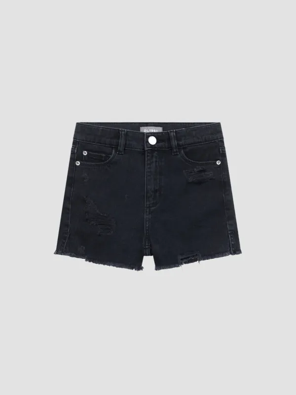 Lucy Jean Short | Nightshade Distressed sold by DL1961