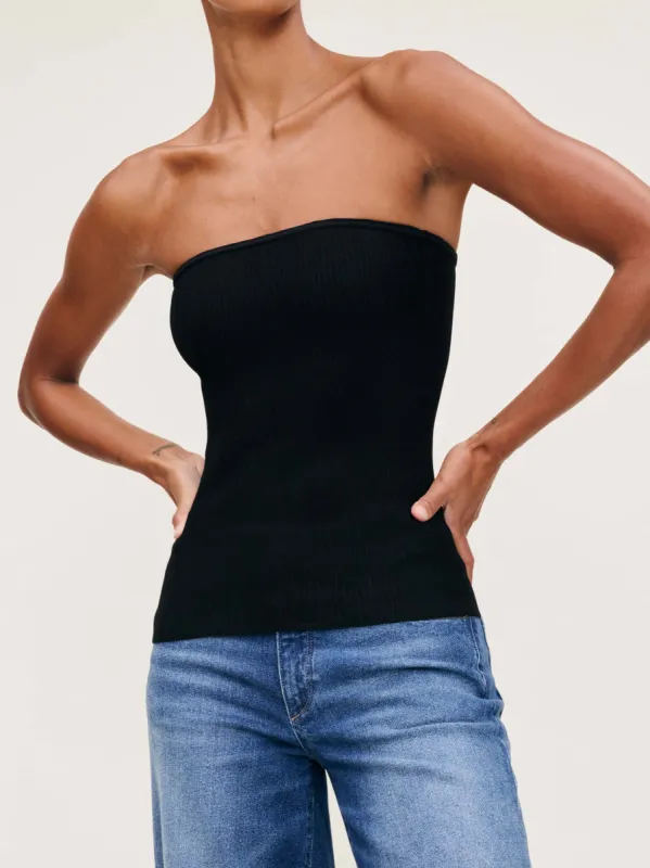 Tube Top Instasculpt™ Rib | Black sold by DL1961