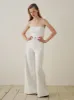 Lucila Ultra Wide Leg Ultra High Rise 33" Jeans | White sold by DL1961
