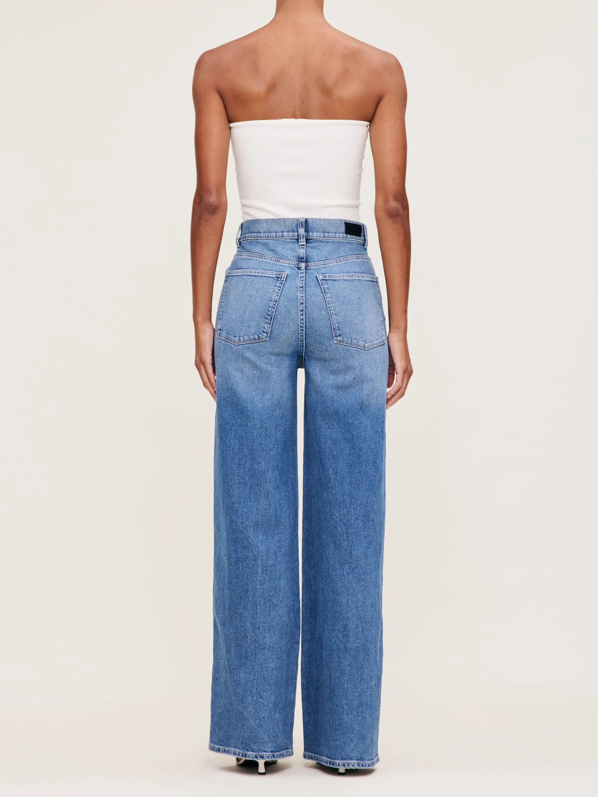 Hepburn Wide Leg High Rise 32" Jeans | Wythe sold by DL1961 product image thumbnail 4