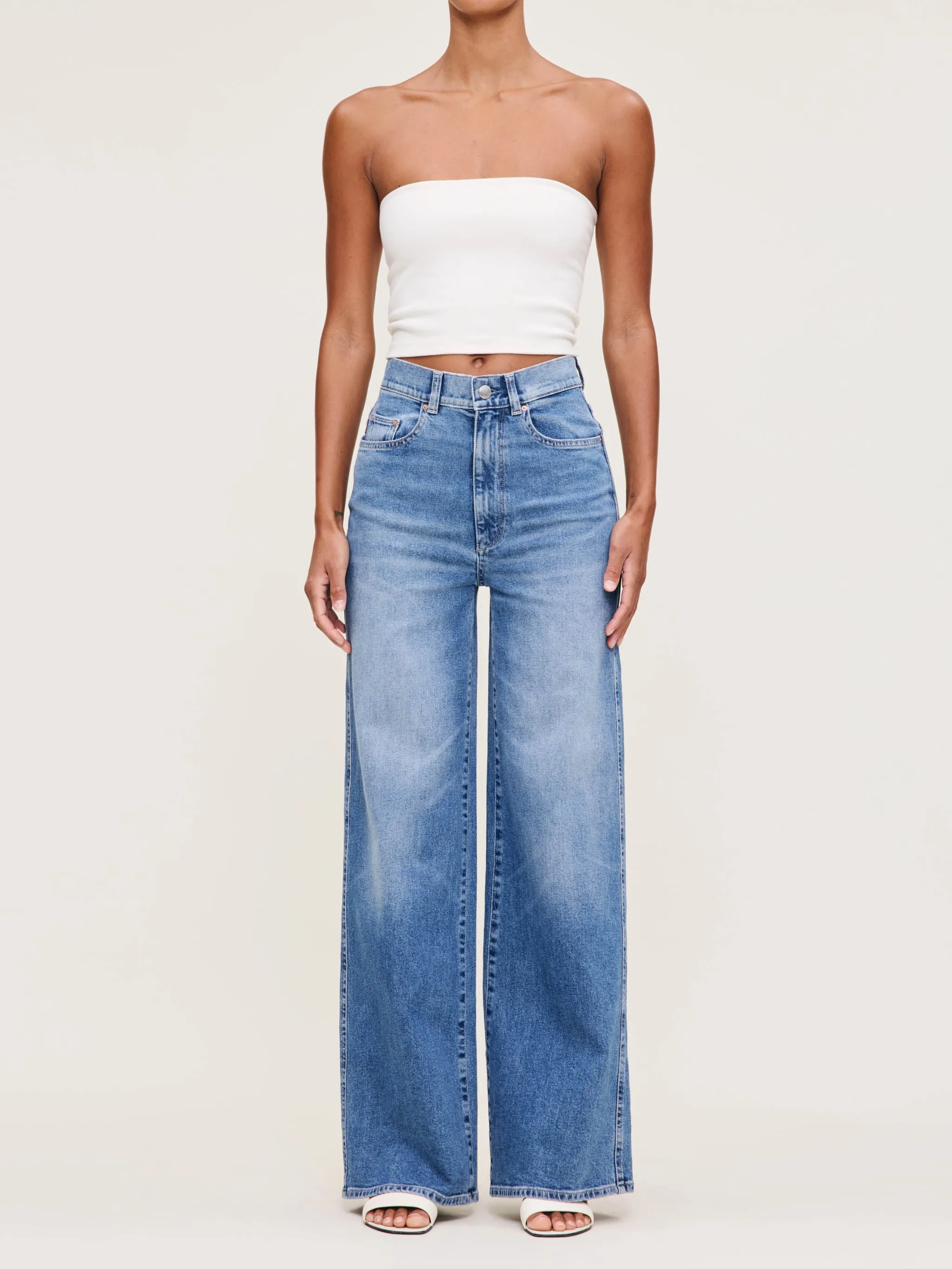 Hepburn Wide Leg High Rise 32" Jeans | Wythe sold by DL1961 product image thumbnail 2
