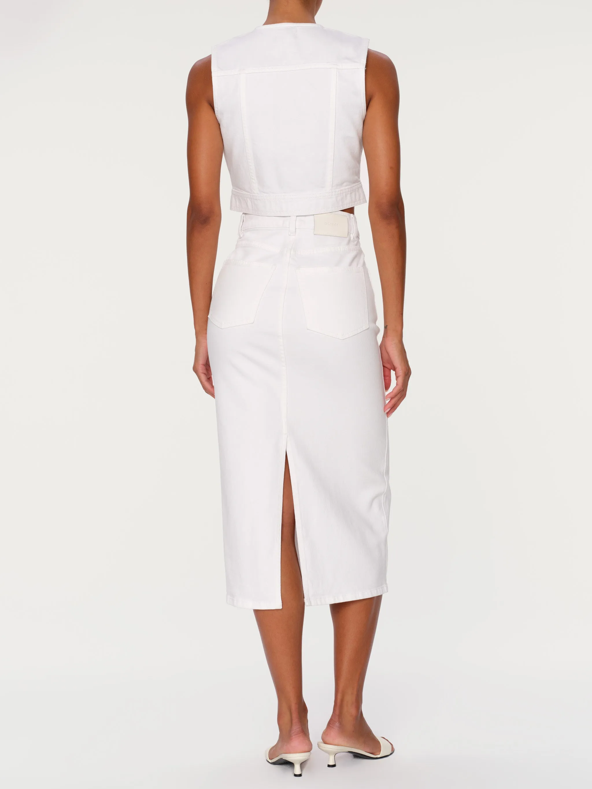 Vest Cropped | White sold by DL1961 product image thumbnail 5