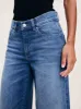 Hepburn Wide Leg Mid Rise 32" Jeans | Blue Harbor sold by DL1961