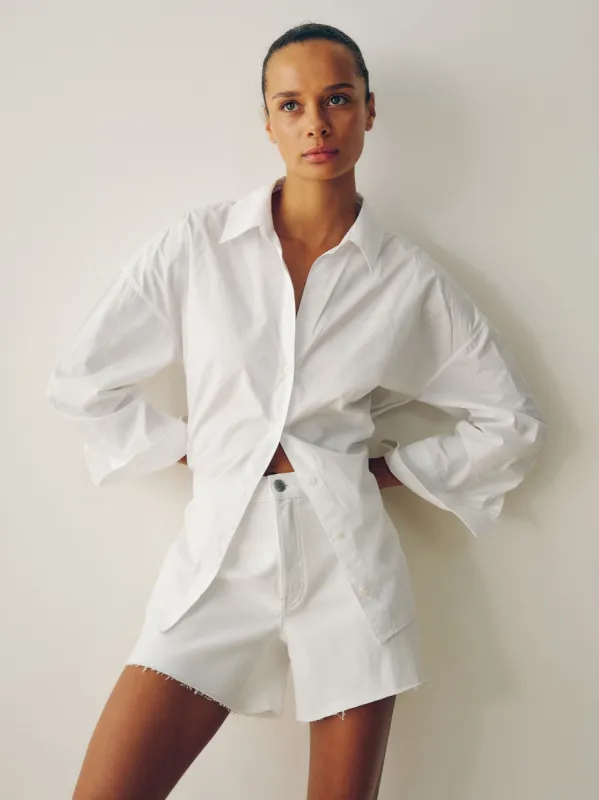 Zoie Jean Short Relaxed 4.5" | White Raw sold by DL1961