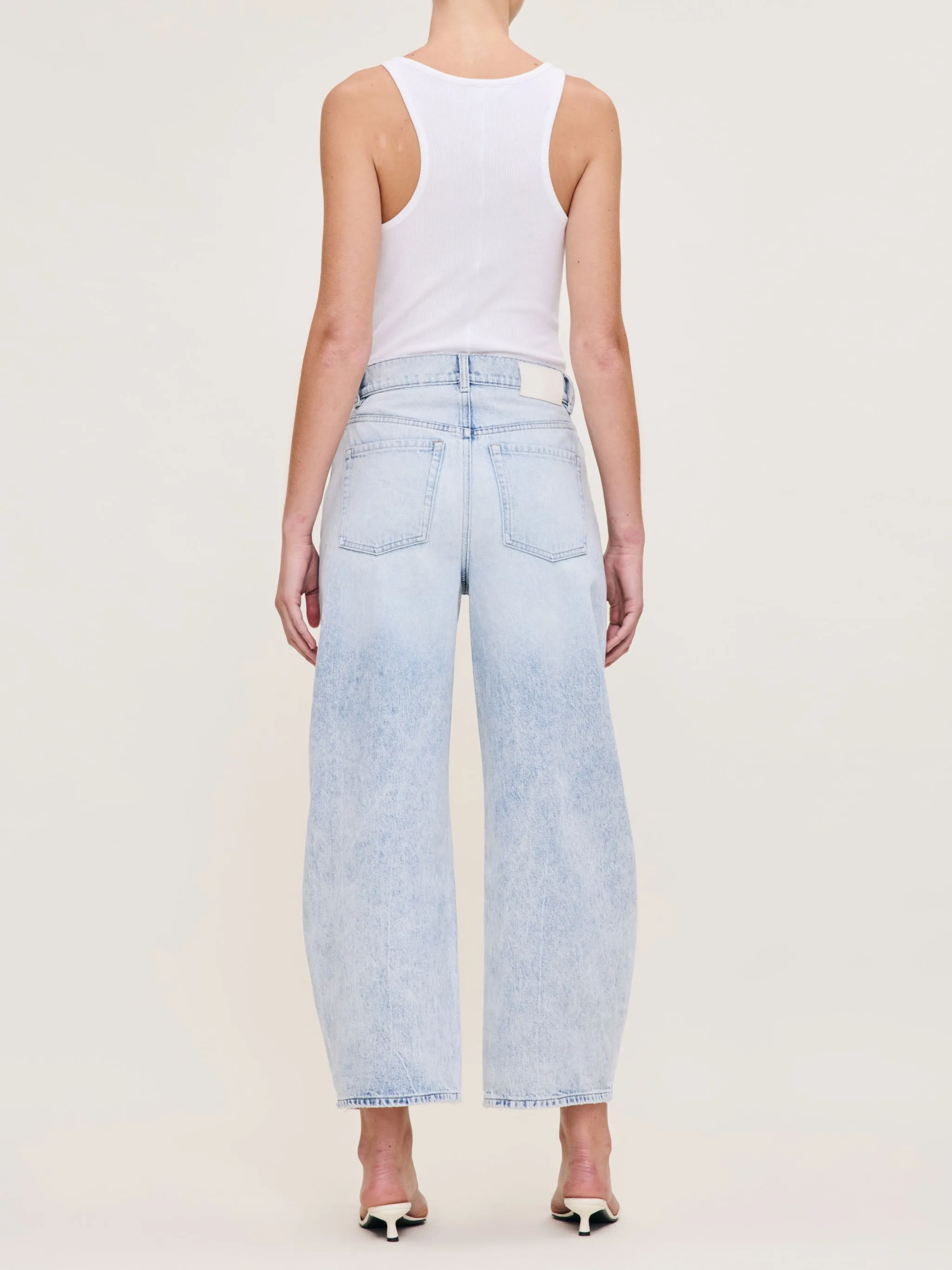 Taylor Relaxed Barrel Ultra High RIse 27" Jeans | Crystal Lake sold by DL1961 product image thumbnail 3