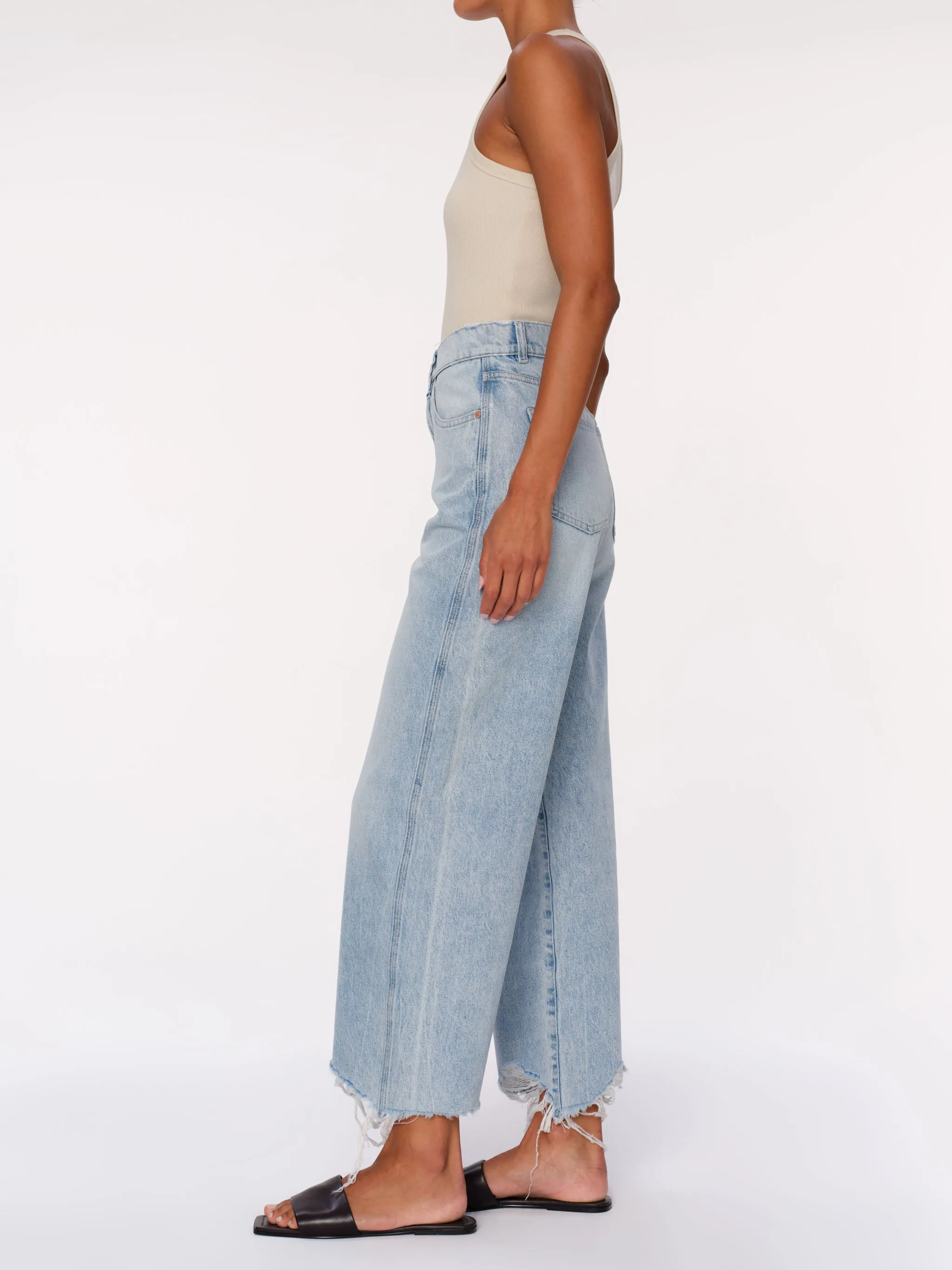 Taylor Relaxed Barrel Ultra High RIse 27" Jeans | Crystal Lake Distressed sold by DL1961 product image thumbnail 3