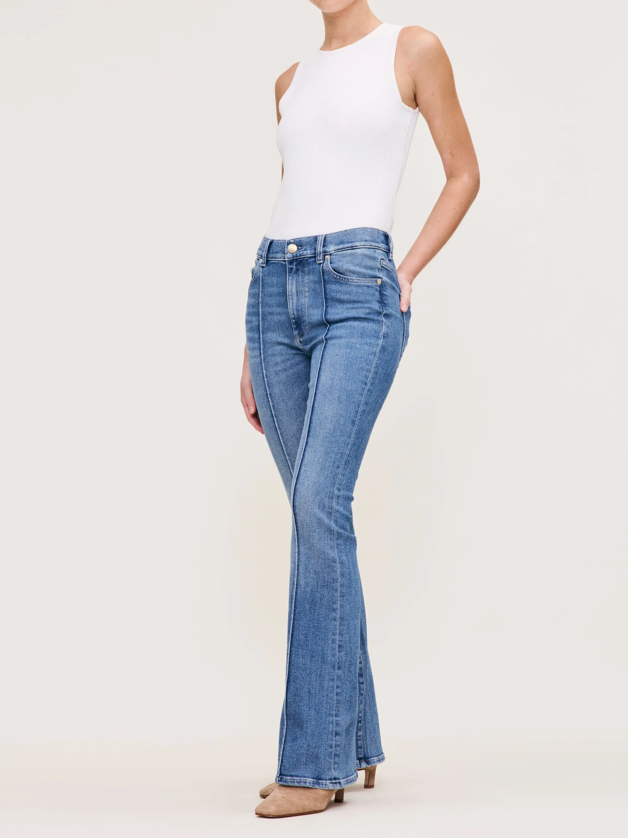 Bridget Boot High Rise Instasculpt™ 33" Jeans | Wythe sold by DL1961 product image thumbnail 2