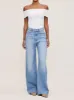 Hepburn Wide Leg High Rise 32" Jeans | River Bank sold by DL1961