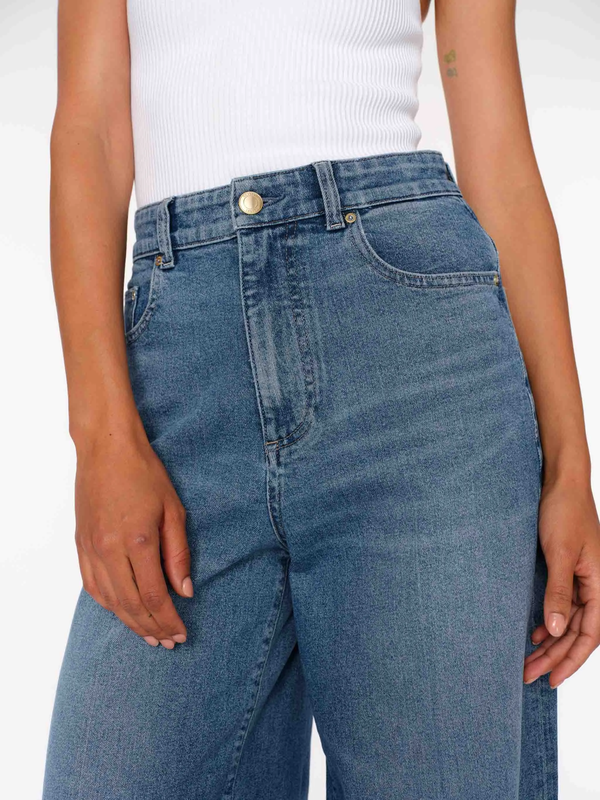 Lucila Ultra Wide Leg High Rise 33" | Wythe sold by DL1961 product image thumbnail 5