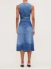 Alma Denim Skirt Button Front | Wythe sold by DL1961
