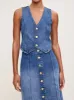 Alma Denim Skirt Button Front | Wythe sold by DL1961