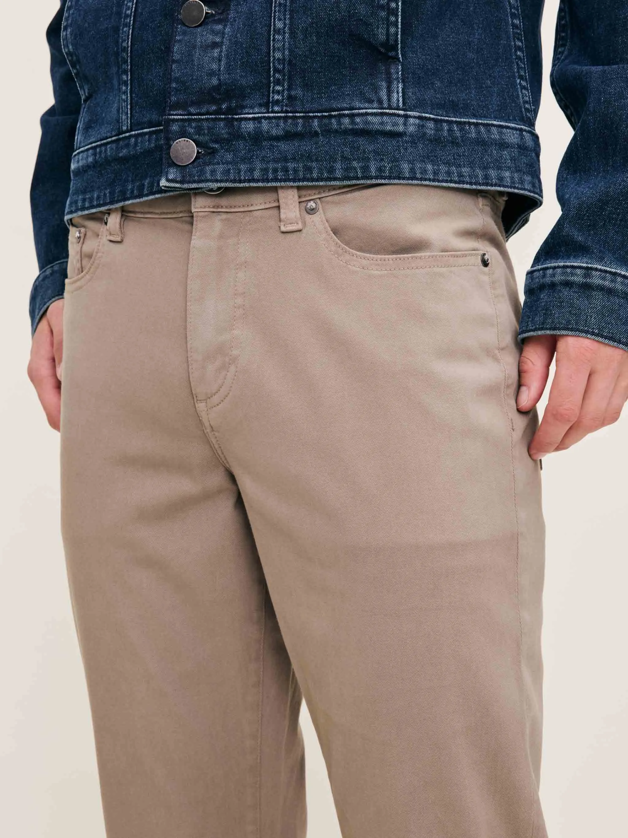 Russell Slim Straight Pants | Gravel sold by DL1961 product image thumbnail 4