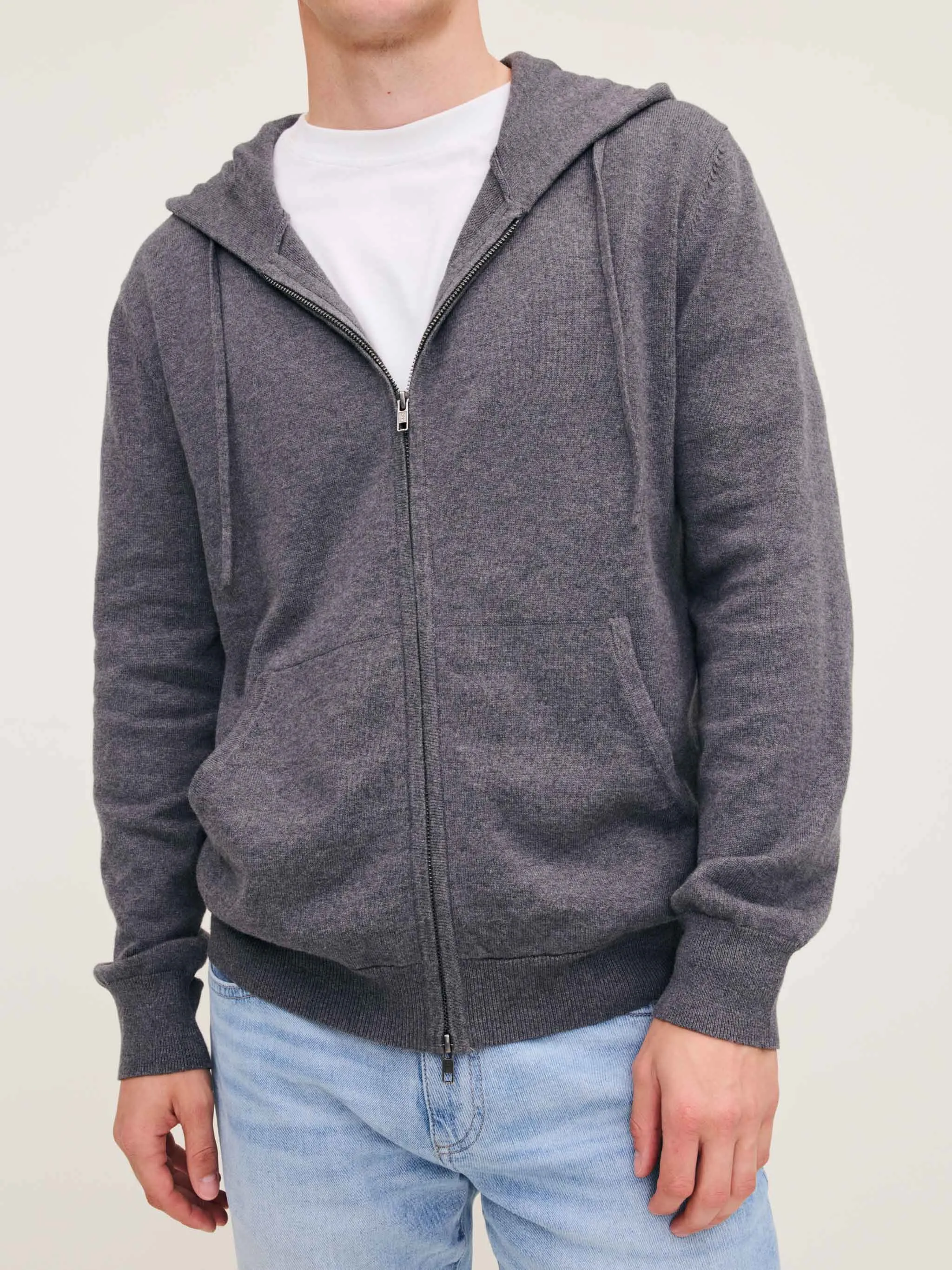 Zip-Up Hoodie | Charcoal Grey sold by DL1961