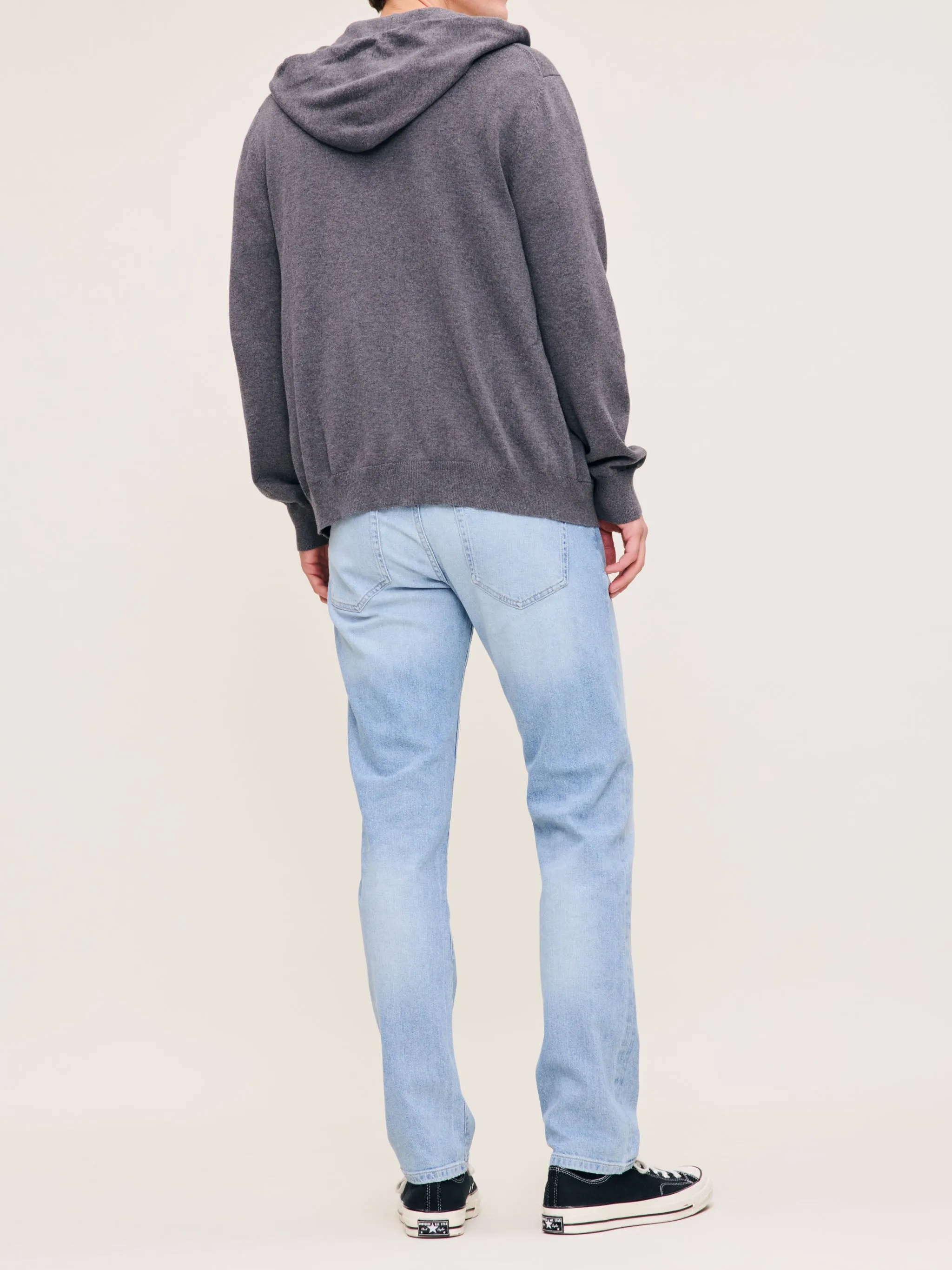 Zip-Up Hoodie | Charcoal Grey sold by DL1961 product image thumbnail 4