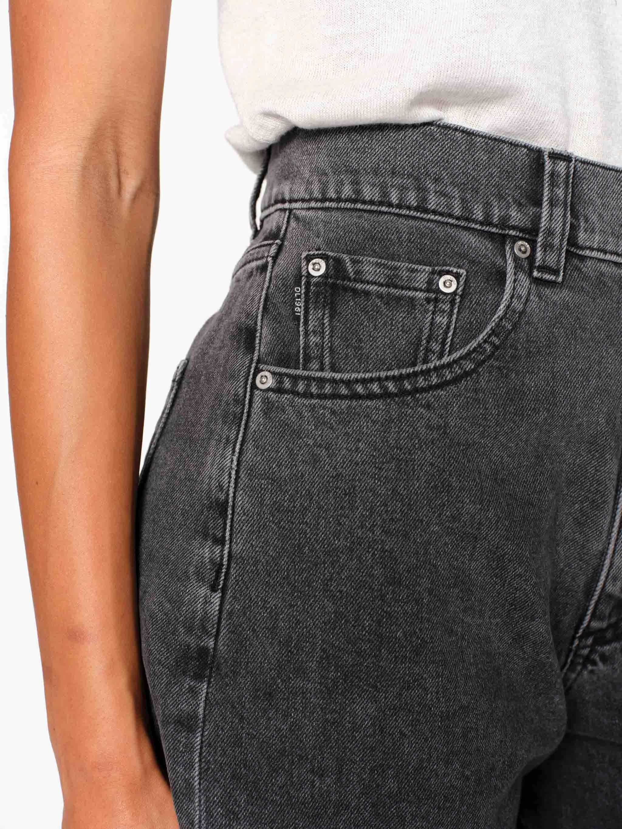 Taylor Jean Short Ultra High Rise 7" | Lt. Nightshade sold by DL1961 product image thumbnail 5