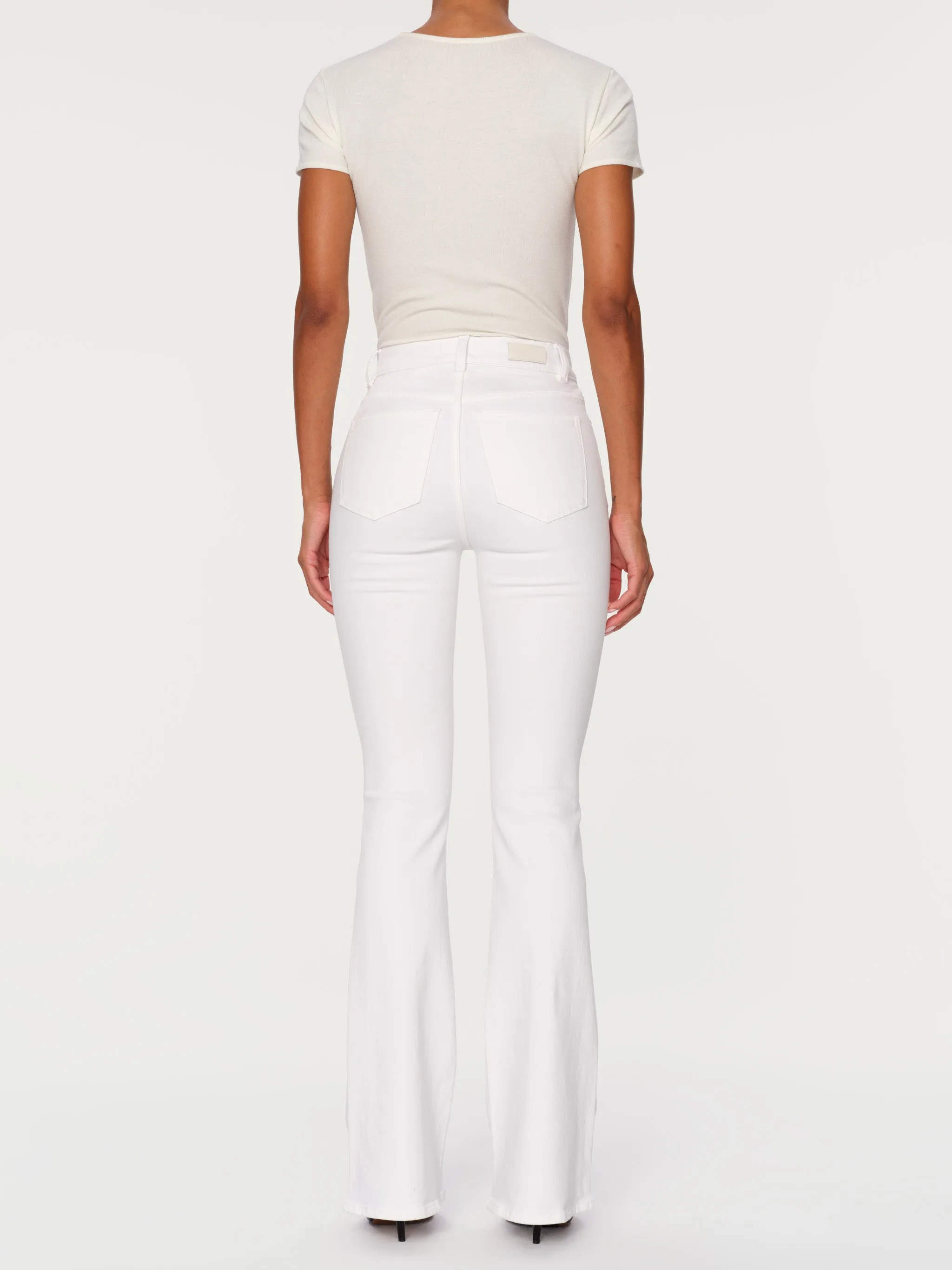 Bridget Boot High Rise Instasculpt™ 33" Jeans | White sold by DL1961 product image thumbnail 3